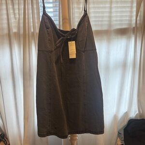 Hollister Charcoal Denim Dress